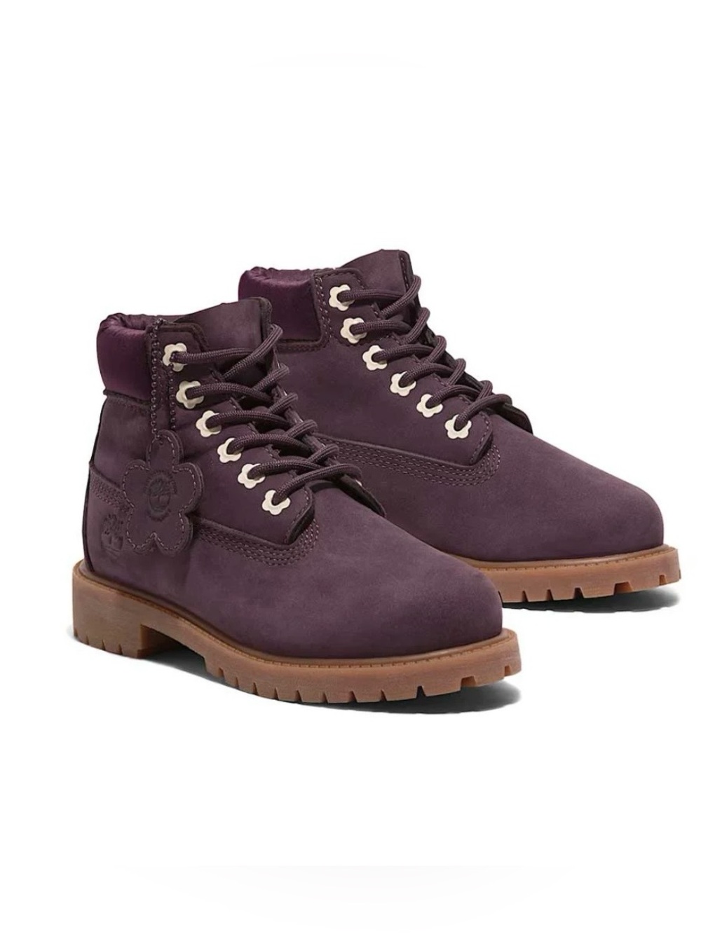NIB Kids Timberland Waterproof Leather Boots in Dark Purple Size 13